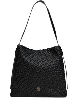Tommy Hilfiger Solid Colour Shoulder Bag - Black