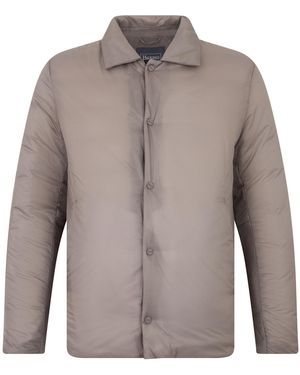 Herno Laminar Collared Padded Coat - Grey