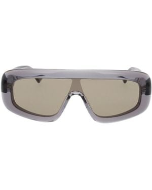 Bottega Veneta Eyewear Irregular Frame Sunglasses - White