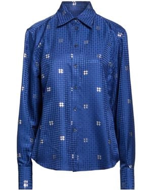 Dolce & Gabbana Solid Color Shirts Blouses - Blue