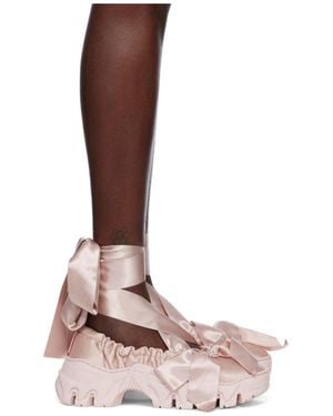 Rombaut Bow Ballet Sneakers - Pink