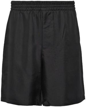 Prada Elasticated Knee High Shorts - Black