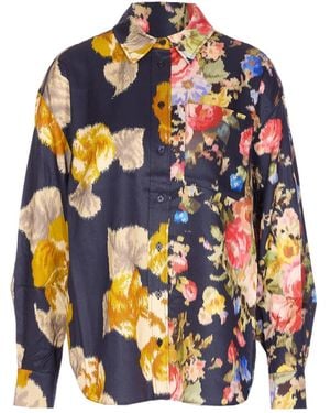 Essentiel Antwerp Jesper Floral Shirt - Gray