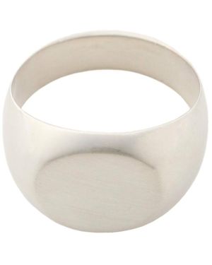 Jil Sander Logo Ring - White
