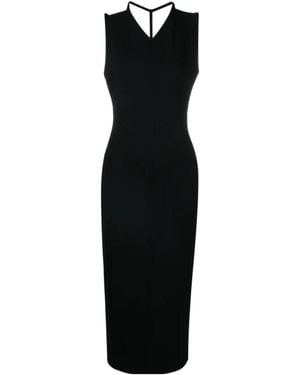 KHAITE Terri Open Back Maxi Dress - Black