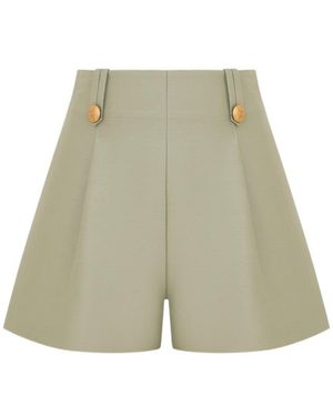Zimmermann Luna Tailored Shorts - Green