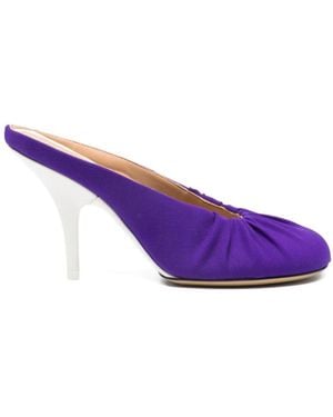 Dries Van Noten Round-Toe High-Heeled Sandals - Purple