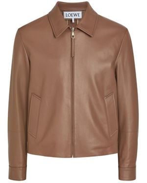 Loewe Lambskin Jacket - Brown