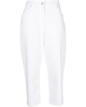 Fabiana Filippi Belt Loop Jeans - White