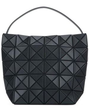 Issey Miyake Geometric-Pattern Top Handle Bag - Black