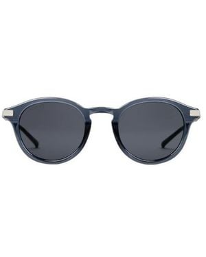 Gucci Round Frame Sunglasses - Blue