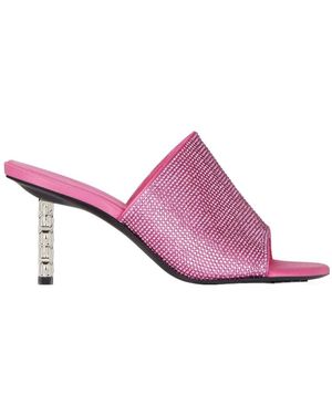 Givenchy All Strass G Cube Mules - Pink