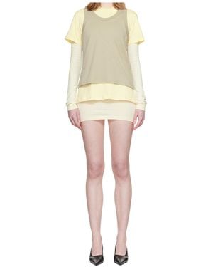 Wardrobe NYC Colour-Block Layered Mini Dress - Multicolor