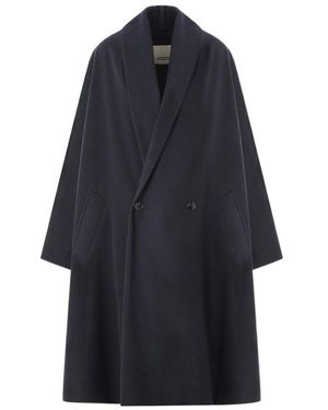 Isabel Marant Double-Breasted Nylon Coat - Blue