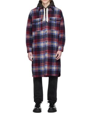 Isabel Marant Kotajo Long-Sleeved Coat - Blue