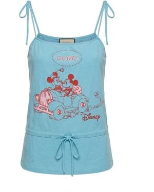 Gucci X Disney Print Tank Top - Blue