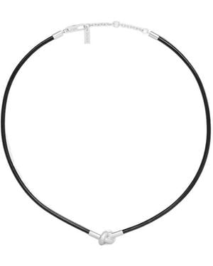 Celine Knot Necklace - Metallic