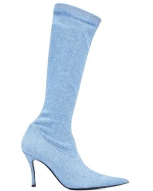 DIESEL D-Venus Stiletto Boots - Blue