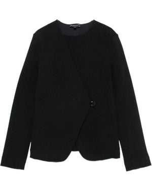 Emporio Armani Ottoman Jersey Jacket - Black