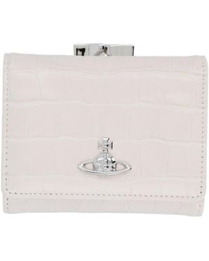 Vivienne Westwood Embossed Orb Wallet - White