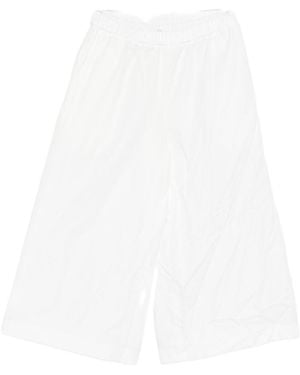 Comme des Garçons Comme Des Garçons Elastic Waist Wide Leg Pants - White