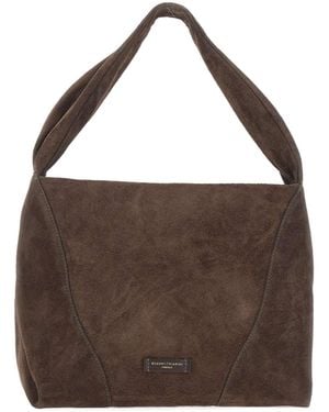 Gianni Chiarini Suria Suede Shoulder Bag - Brown