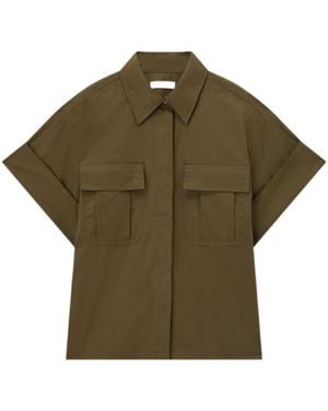JOSEPH Pocket Poplin Shirt - Green
