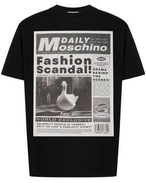 Moschino Graphic-Print T-Shirt - Black