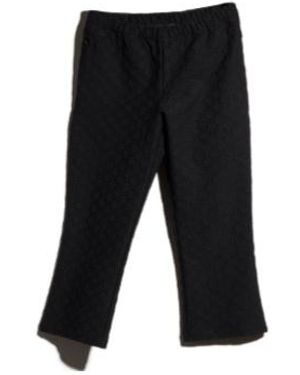 Gucci Textured Jersey Capri Pants - Black