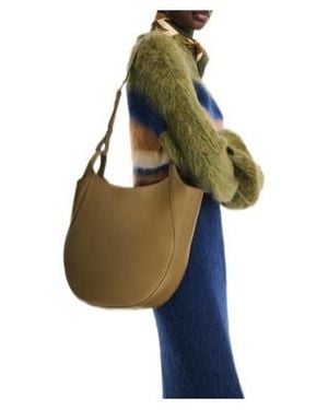 Longchamp Le Foulonné Hobo L Leather Shoulder Bag - Green