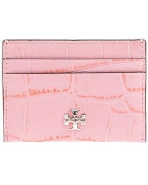 Tory Burch Logo Card Holder - Pink