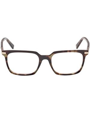 ZEGNA Rectangular Frame Glasses - White