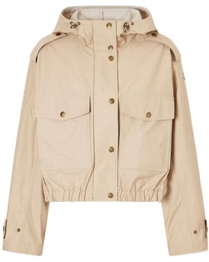 Moncler Long-Sleeved Casual Jacket - Natural