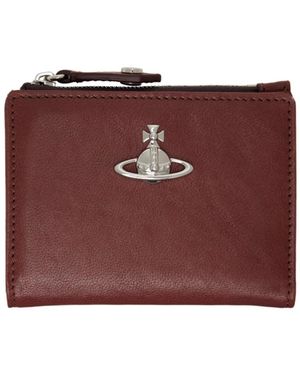 Vivienne Westwood Orb Zip Bifold Wallet - Red