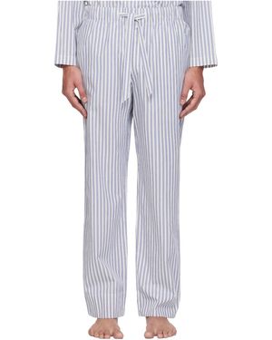 Tekla Striped Design Pyjama Trousers - Grey