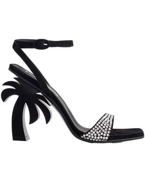 Palm Angels Palm Tree Heel Sandals - White
