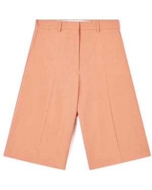 Stella McCartney Wide Leg Classic Tailored Bermuda Shorts - White