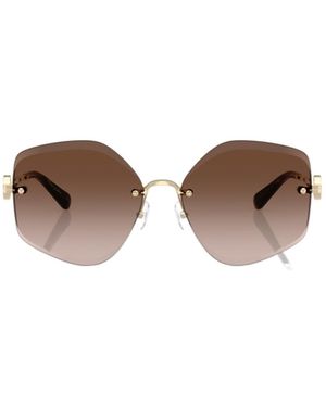 Tory Burch Geometric Sunglasses - Brown