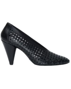 Proenza Schouler 85Mm Perforated Leather Court Shoes - Blue