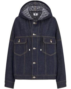 Dior Oversized Hooded Jacket - Blue