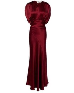 TOVE Coco Silk Satin Gown - Red