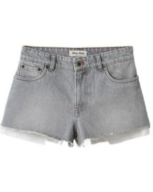 Miu Miu Jean and denim shorts for Women | Online Sale up to Miu Miu Jean and denim shorts for Women | Online Sale up to