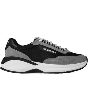 DSquared² Color Block Sneakers - Black