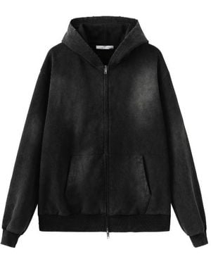 Marissa Chiara Long-Sleeved Zip-Up Sweatshirt - Black