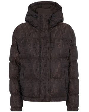 Fendi Tech Fabric Down Jacket - Black