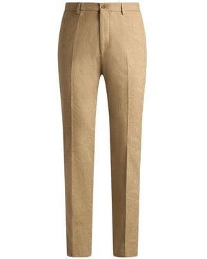 Etro Paisley-Jacquard Pants - Natural