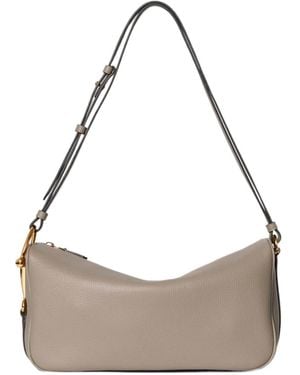 Gucci Half Horsebit Medium Shoulder Bag - Gray