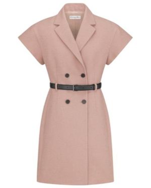 Dior Short Belted Dress - Pink