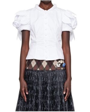 Chopova Lowena Bluestocking Blouse - White