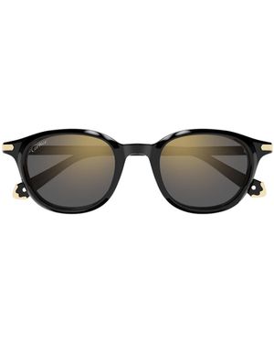 Cartier Ct0584S Round-Frame Sunglasses - Multicolour
